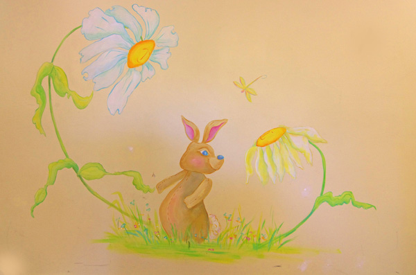 baby room mural